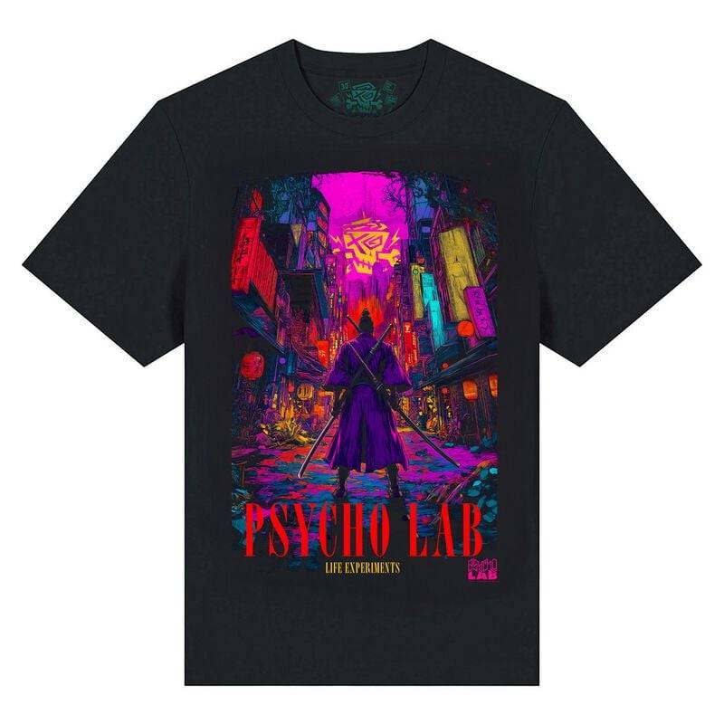 Psycholab Samurai T-Shirt schwarz in L von Psycholab