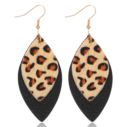 Ohrringe Leopardenmuster, Leoprint Ohrringe Damen Böhmen Ohrringes Leopard Ohrringes Animal Print Leopard Leder Aussage Dangle Earrings Studs Schmuck für Frauen und Mädchen Ohrringe Leopardenmuster, Leoprint Ohrringe Damen Böhmen Ohrringes Leopard Ohrringes Animal Print Leopard Leder Aussage Dangle Earrings Studs Schmuck für Frauen und Mädchen von Psyqtsuary
