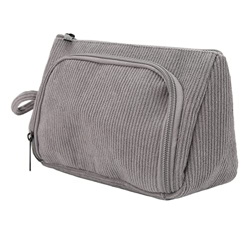 Kosmetiktasche, Cord, Reise-Make-up-Tasche, Große Kapazität, Kosmetiktaschen, Tragbar, Multifunktional, Make-up-Organizer Für Frauen Und Mädchen(grau) von Psytfei