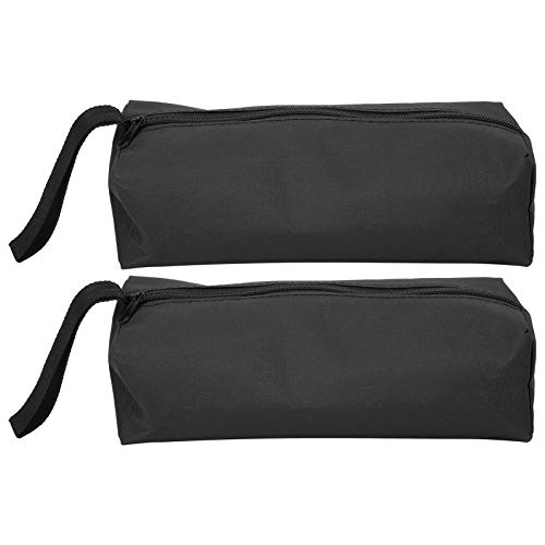 Psytfei 2 Stücke Tragbare Hand Werkzeug Lagerung Tasche Schwarz Lagerung Halter Reparatur Hand Werkzeuge Organizer Mit Armband Portabletoolbox(Schwarz) von Psytfei