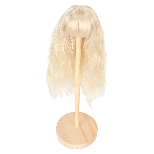 Puppenhaar-Perücke, Kostüm-Perücken, Künstliche Hochtemperatur-Seidenhaarpuppe, Langes Lockiges Haar Für 1/6 15,5-17 cm Puppe(B) von Psytfei