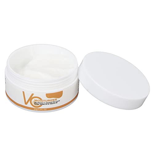 Vitamin-C-Gesichtscreme, 50 G, Feuchtigkeitsspendende Hautfaltencreme, Nährende, Verjüngende Gesichtsfeuchtigkeitscreme, Hautfarbe-Reparaturcreme Für Frauen, Männer, Empfindliche Trockene Haut von Psytfei