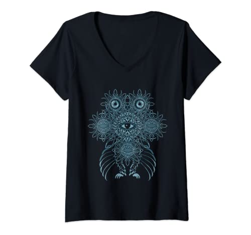 Damen Psychedelic - Goa Trance Darkpsy Psytrance Präsent T-Shirt mit V-Ausschnitt Damen Psychedelic - Goa Trance Darkpsy Psytrance Präsent T-Shirt mit V-Ausschnitt von Psytrance - Psychedelic Goa Trance Shirts