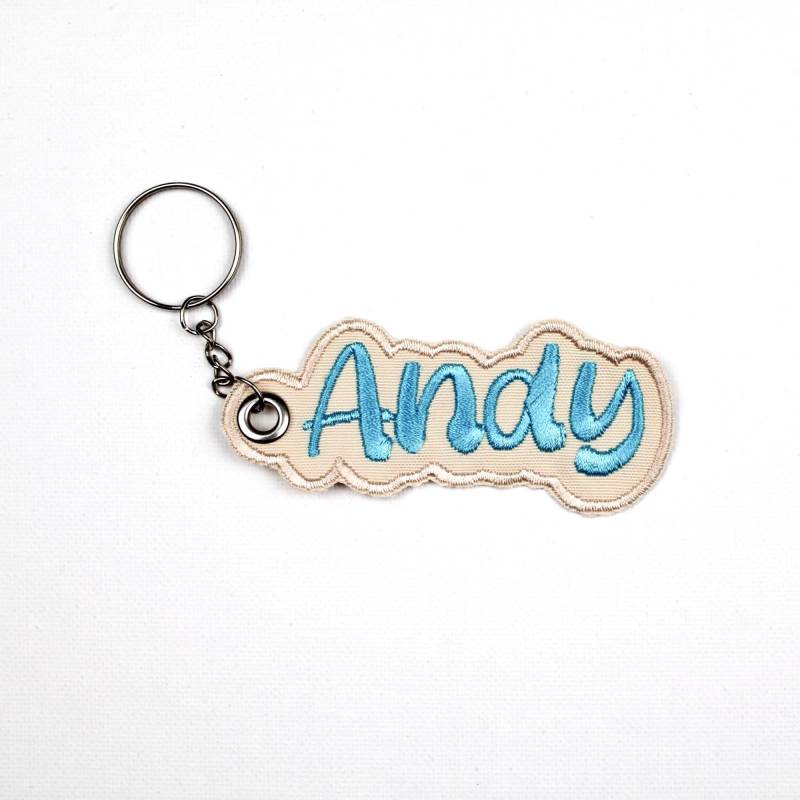 Baby Name Schlüsselanhänger Personalisierter Gestickter Anhänger Für Neugeborene Geschenk Oder Kinderzimmer Dekoration von PtchsDE