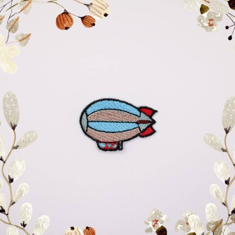 Gesticktes Luftschiff Bügelbild Kinderkleidung, Taschen, Mützen von PtchsDE