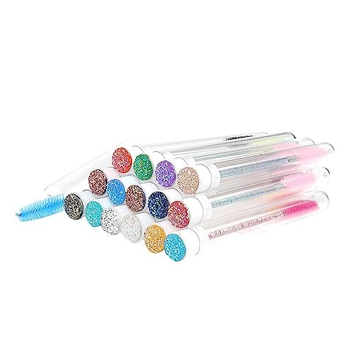 Ptdfjspt 30-Teilige Wimpernbürstenröhre, Mascara-Stäbe, Make-Up-Mascara-Bürste, Austauschbare, Staubdichte Wimpern-Augenbrauenbürstenröhre für die Wimpernverlängerung von Ptdfjspt