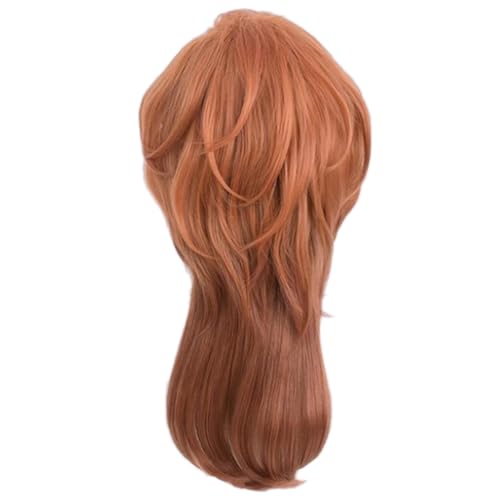 Ptdfjspt Orange Perücke Kostüm Männer Anime Layered Charakter Kostüm Perücke Halloween von Ptdfjspt