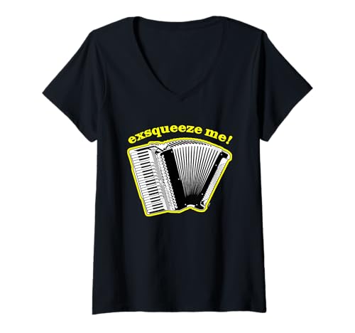 Damen Lustiger Akkordeon Humor für Akkordeonisten oder Musiklehrer T-Shirt mit V-Ausschnitt Damen Lustiger Akkordeon Humor für Akkordeonisten oder Musiklehrer T-Shirt mit V-Ausschnitt von Ptera: A Cool Piano Accordion for Accordion Player