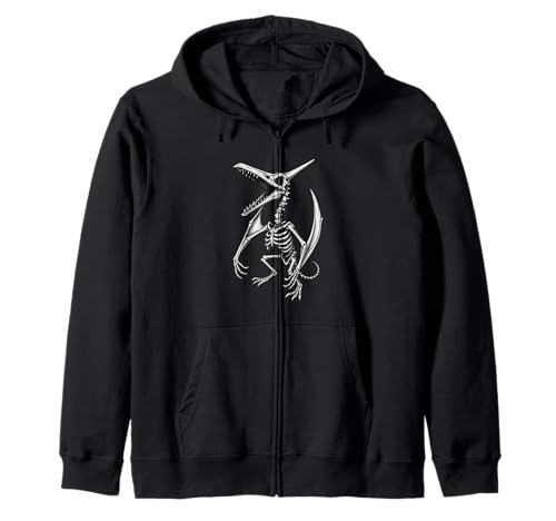 Pterosaurier Dinosaurier Skelett Halloween Pterodaktyl Jungen Kapuzenjacke von PterosaurAxis1