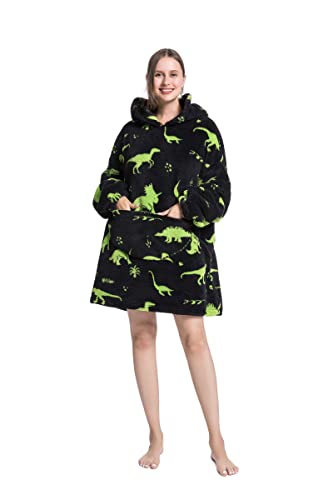 Decken Hoodie, Kuschelpullover Damen Deckenpullover,weiches Mikrofleece Übergroße Hoodie Sweatshirt,Riesen-Kapuzenpullover für Erwachsene, Männer, Frauen, Jugendliche von Pterygoid