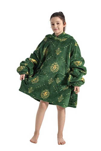 Pterygoid Übergroße Hoodie Decke mit Ärmeln, Super Weich und bequem Flanell Kinder Kapuzenpullover Hoodie Decke für Mädchen Jungen Teenager von Pterygoid