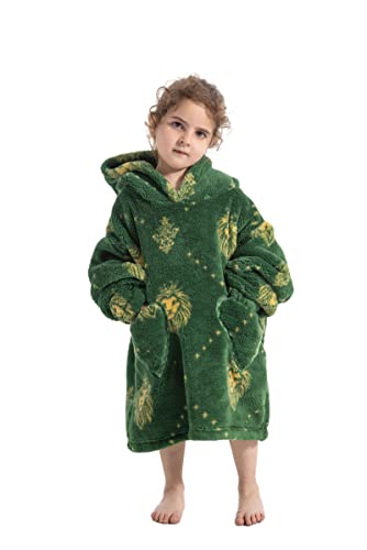 Pterygoid Übergroße Kinder Hoodie Decke mit Ärmeln und Kapuze, Flauschiger Hoodie Sweatshirt,Super Weich und bequem Kuschelpullover für Kleiner Mädchen Jungen Kleinkind 3-6Jahr von Pterygoid