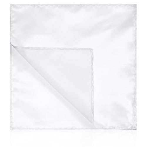 Einstecktuch in einfarbig uni für Herren Herren Stecktuch Elegant Weiß Weich Neinstecktuch Weiches Weiße Taschentücher Nanzug Zubehör Herren Einstecktuch für Hochzeitsfeier Party von Ptwola