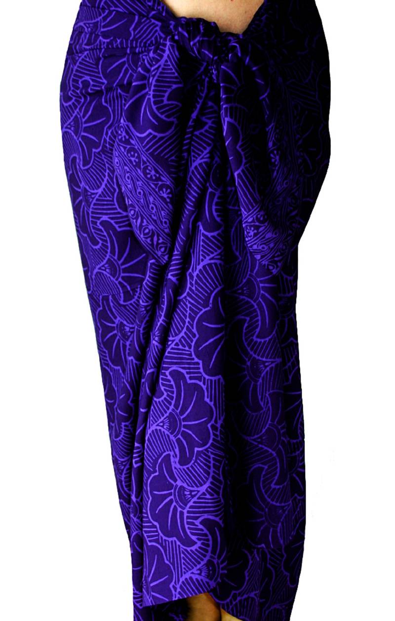 strand Sarong Rock Oder Kleid - Indigo Pool Cover Up Gingko Blatt Batik Pareo von PuaWear