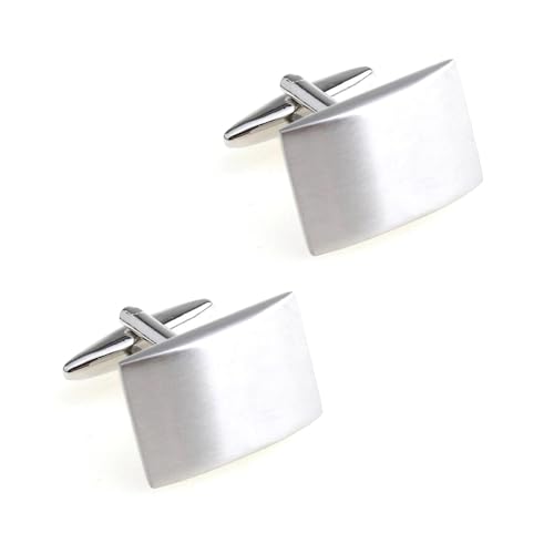 ​​Manschettenknöpfe aus Edelstahl für Herren, Set mit 5 geometrischen Formen, Hemd-Accessoires in mehreren Designs​​,Farbe 4,Einheitsgröße von Puasny