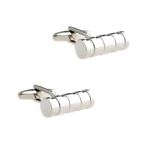 ​​Manschettenknöpfe aus Edelstahl für Herren, Set mit 5 geometrischen Formen, Hemd-Accessoires in mehreren Designs​​,Farbe 7,Einheitsgröße von Puasny