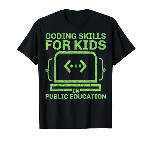 Programmierfähigkeiten für Kinder in der öffentlichen Bildung T-Shirt Programmierfähigkeiten für Kinder in der öffentlichen Bildung T-Shirt von Public Educators