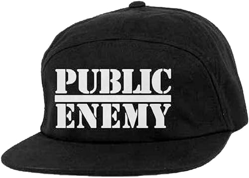 Public Enemy Baseball Cap Logo Nue offiziell Schwarz Camper Unisex One Size von Public Enemy