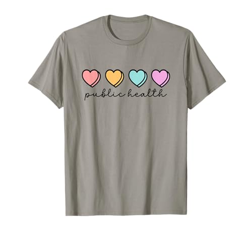 Öffentliche Gesundheit, Frauen, Mitarbeiter im Herzbereich, Epidemiologe T-Shirt von Public Health Healthcare Worker Clothing Co