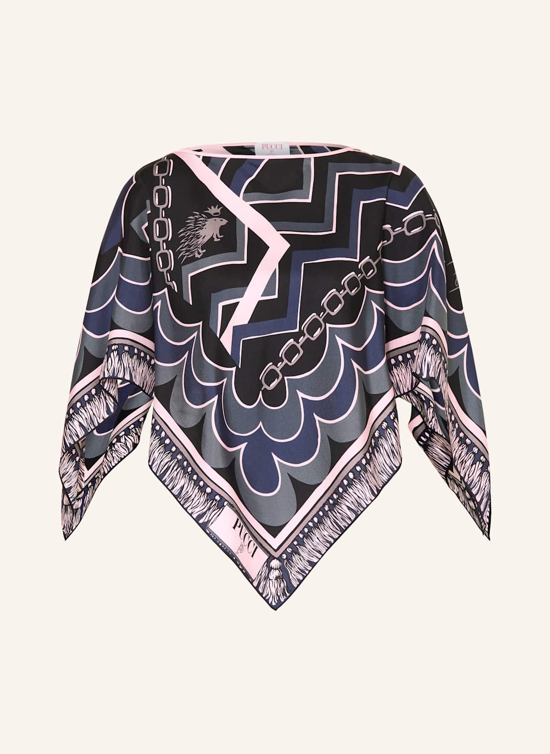 Pucci Blusentop Aus Seide schwarz Pucci Blusentop Aus Seide schwarz von Pucci