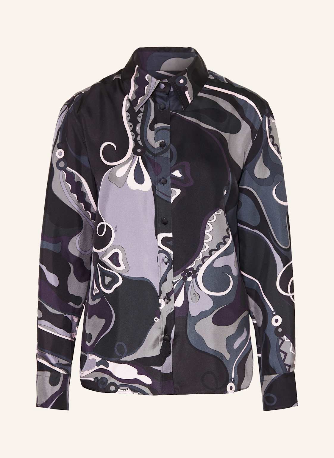 Pucci Hemdbluse Aus Seide schwarz Pucci Hemdbluse Aus Seide schwarz von Pucci