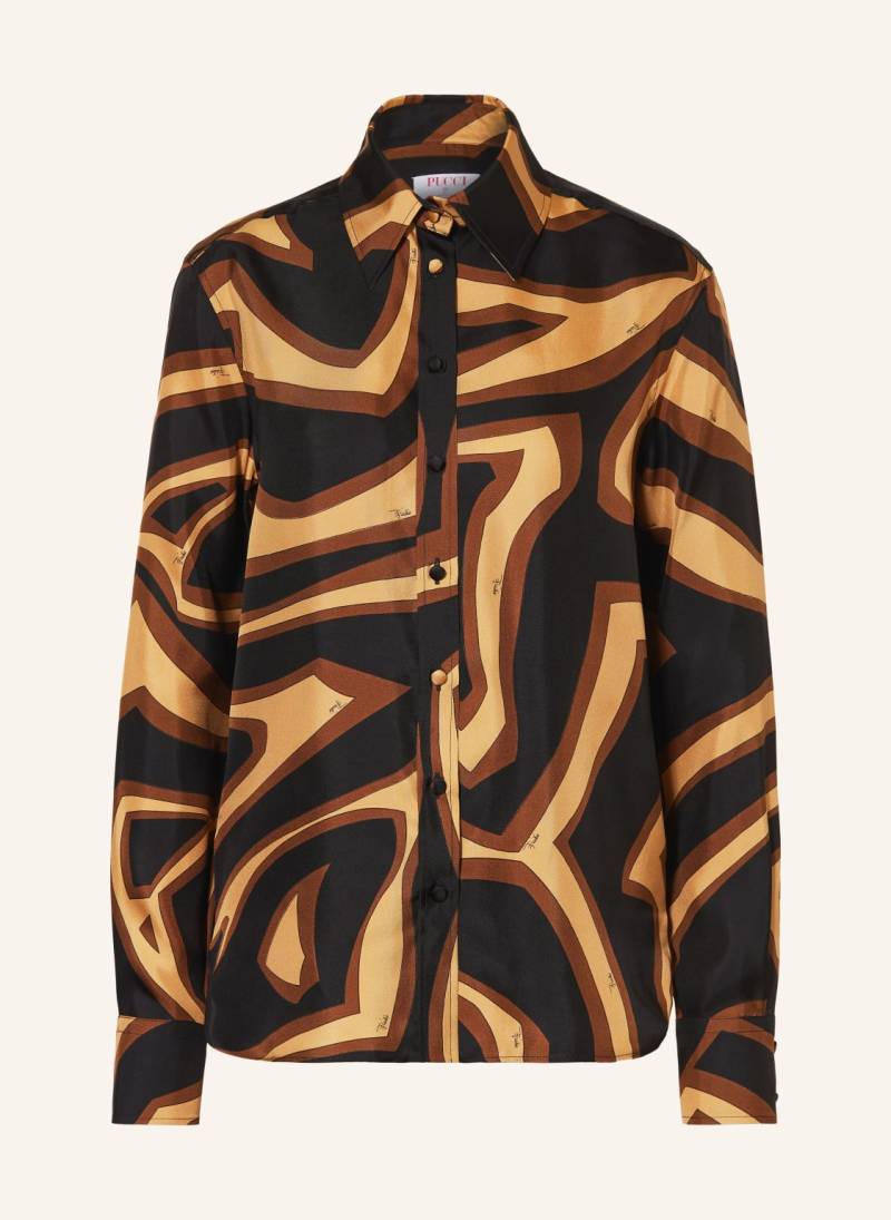 Pucci Hemdbluse Aus Seide schwarz von Pucci