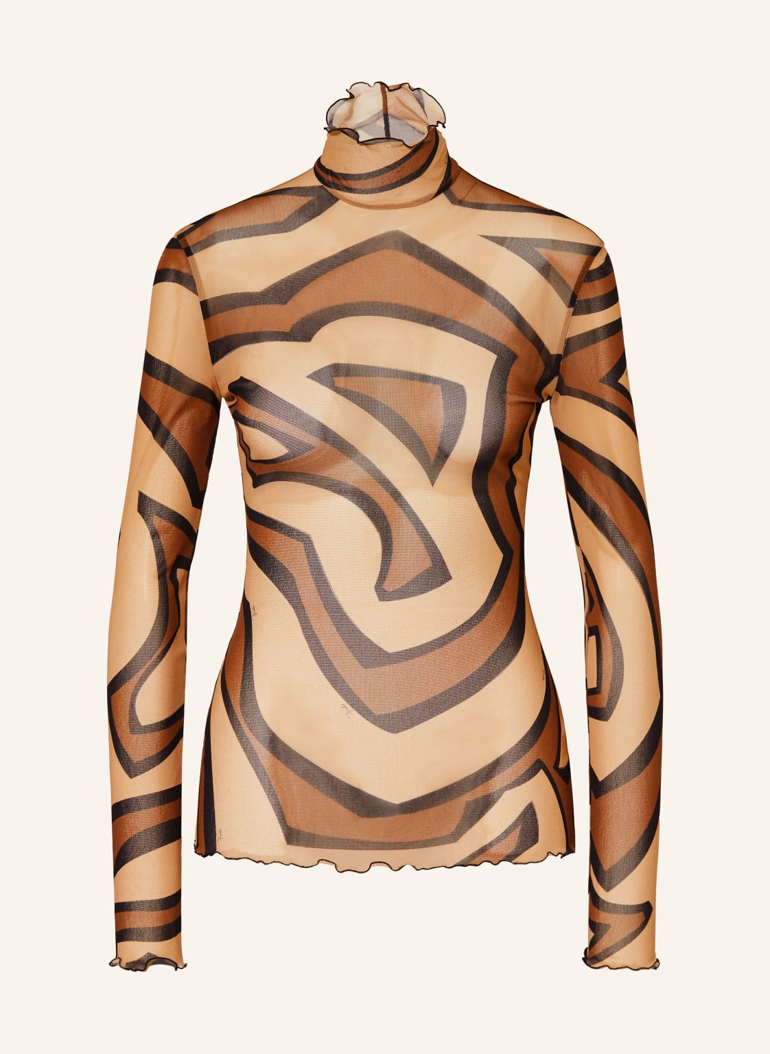 Pucci Longsleeve Aus Mesh gold von Pucci