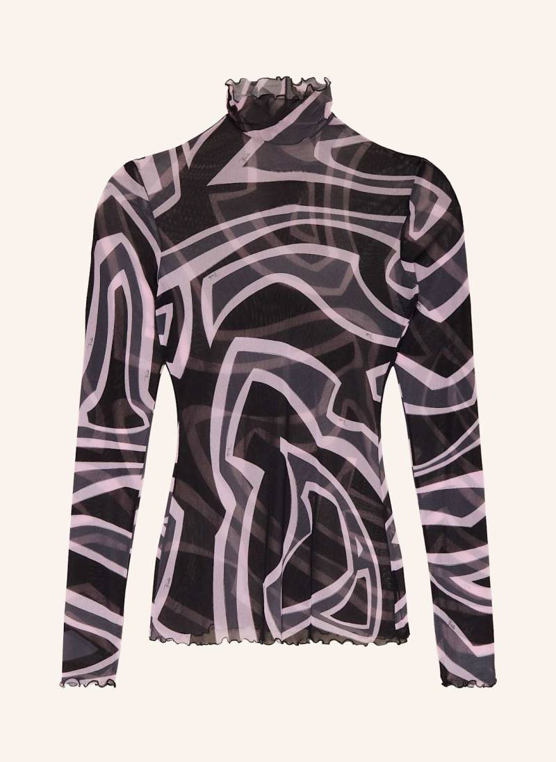 Pucci Longsleeve Aus Mesh schwarz von Pucci