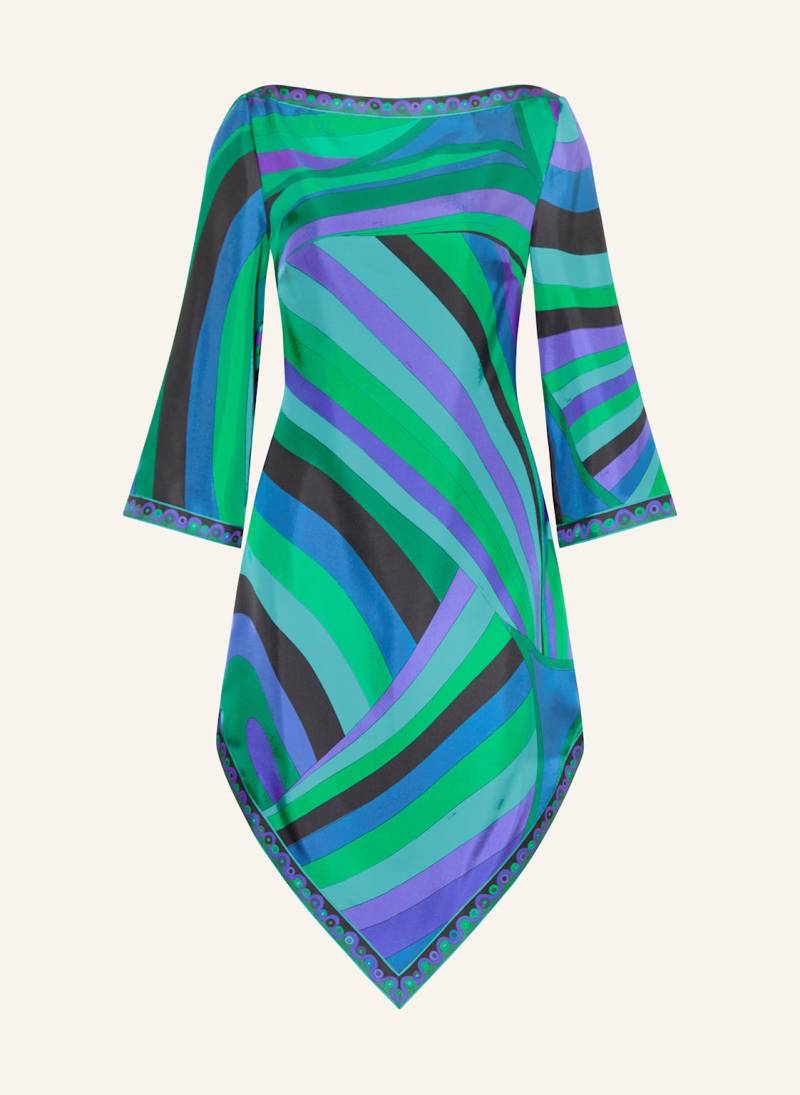 Pucci Seidenkleid Mit 3/4-Arm blau von Pucci