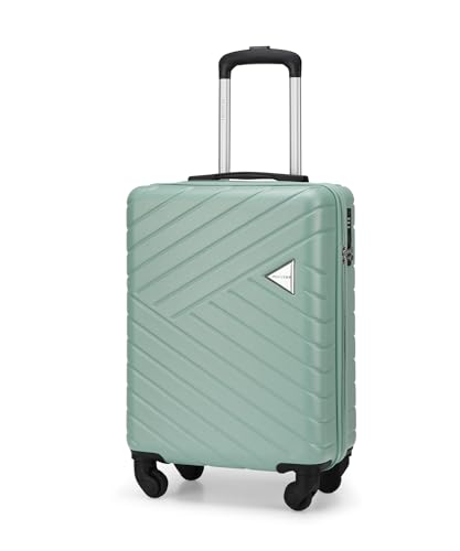 Puccini Koffer Reisekoffer Hartschalen Trolly Beautycase Malaga (Mint (5C), Kabinenkoffer) von PUCCINI