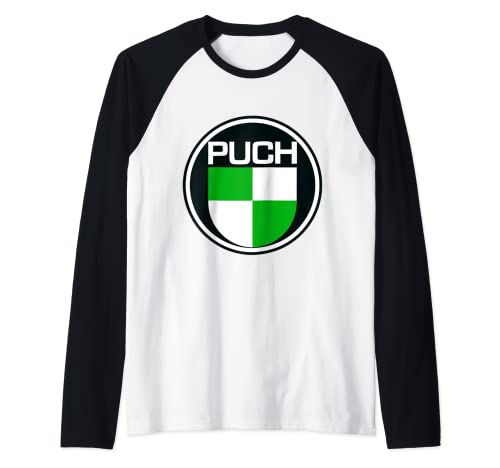 Puch Oldtimer Fans Schwarz Cartoon Raglan Shirt S EU 40 Small Klein Regulär Herren Männer von Puch Oldtimer Fans