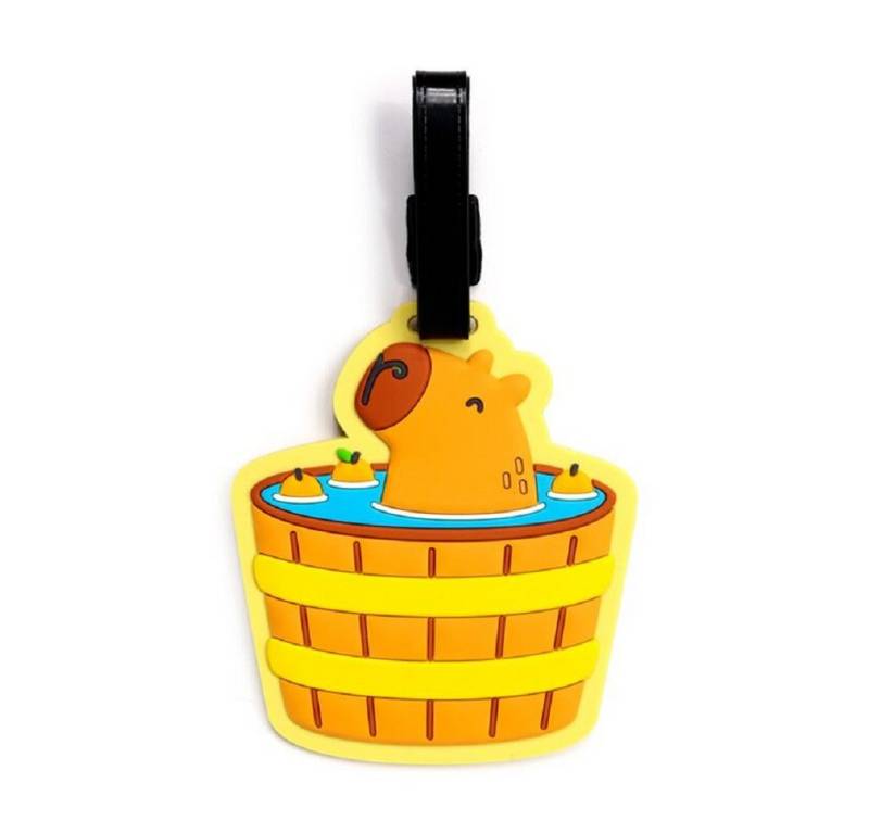 Puckator Gepäckanhänger Capybara (Kofferanhänger, 1-St., Wasserschwein) Taschenanhänger, Namensschild von Puckator