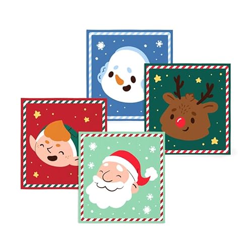 Puckator Jingle Bunch Weihnachten komprimiertes Reisehandtuch – Backpacking Traveling Essentials Essential Hangover Kit Urlaub Reise Camping Must Haves Zubehör Dünnes Mini-Gesicht Erweiterbar Handtuch von Puckator