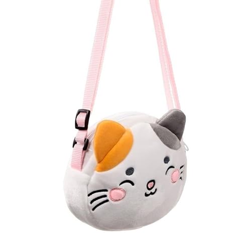Puckator Lola The Cat Adoramals Umhängetasche, Plüsch-Schultertasche – Damen Damen schlanke Geldbörsen Geldbörse für Damen – Münztasche Geldbörse Herren – Kartenhalter mit Reißverschluss kleine von Puckator