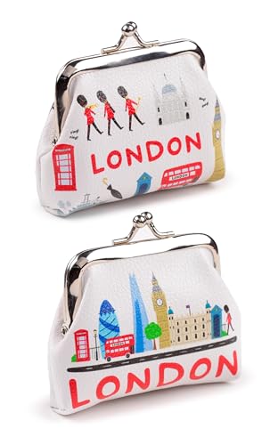 Puckator London Icons London Souvenir Tic Tac Geldbörse – Damen Damen Damen Slim Geldbörsen Portemonnaie für Frauen – Münztasche Geldbörse Herren – Kartenhalter mit Reißverschluss – kleine Geldtasche von Puckator