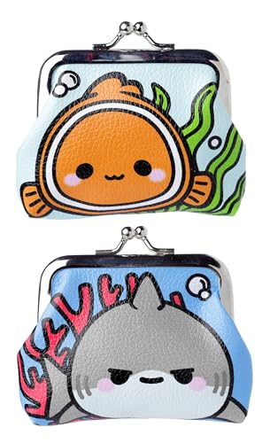 Puckator PUR133 Adoramals Sealife Tic Tac Geldbörse, rose, Münzbeutel von Puckator