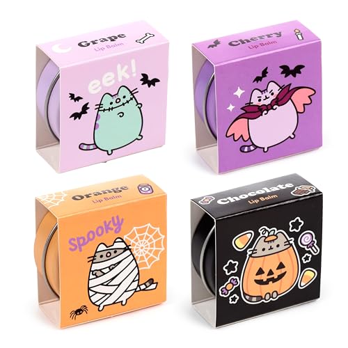 Puckator Pusheen die Katze Halloween Lippenbalsam in einer Dose - Lippenpflege Stick Balsam Chapstick Holiday Essentials für Frauen Familie - Lipbalm Feuchtigkeitspflege Peeling Creme - Pretty Cute von Puckator