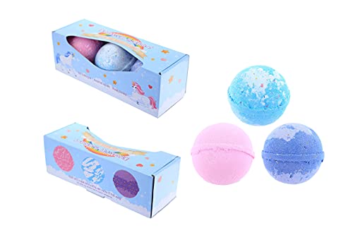 3 Stück Bain Enchanted Rainbow Licorne von Puckator