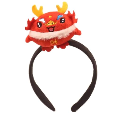 Erwachsene Teenager Cartoon Gefüllte Drachen Stirnband Frau Haar Hoop Make Up Fotografieren Weihnachten Party Kopfbedeckung Cosplay Stirnbänder Für Frauen Cosplay Stirnband Drache Halloween Cosplay von Puco