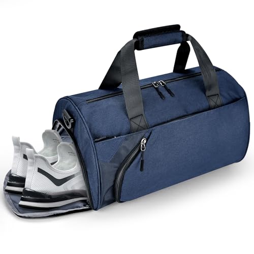 Pucuwu Turnbeutel für Damen & Herren mit Schuh- & Nassfach - Seesack für Reisen, Sport, Fitness & Workout, Blau, Turnbeutel Pucuwu Turnbeutel für Damen & Herren mit Schuh- & Nassfach - Seesack für Reisen, Sport, Fitness & Workout, Blau, Turnbeutel von Pucuwu