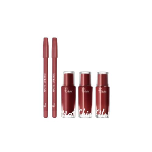 Pudaier - Lippie Says Kiss Kit - 2gx2+6.5gx3 - #03 Smash bacca von Pudaier