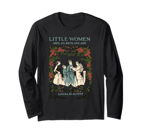 Alcott Little Women Charaktere Literaturbuch Illustration Langarmshirt Alcott Little Women Charaktere Literaturbuch Illustration Langarmshirt von Puddin Threads
