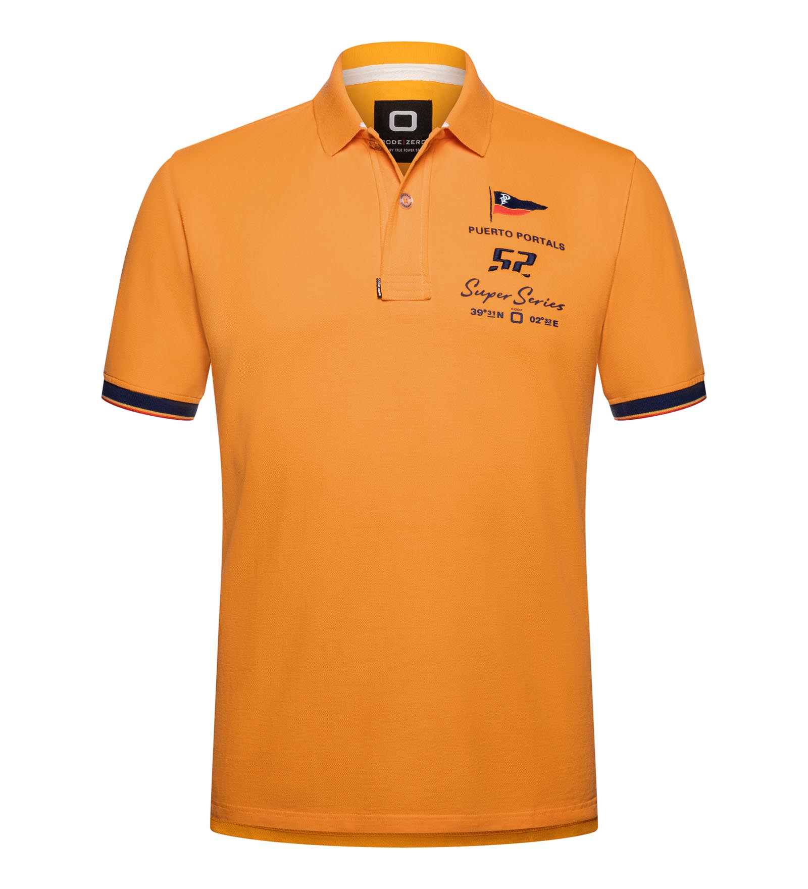 Poloshirt Herren TP52 orange 3XL Puerto Portals von Puerto Portals