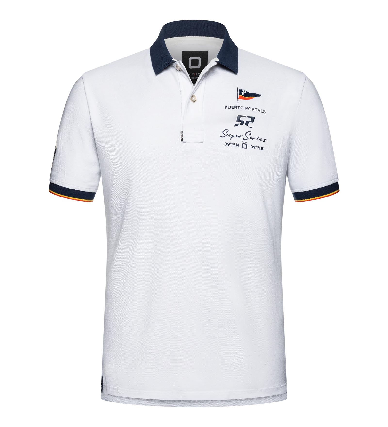 Poloshirt Herren TP52 weiß 3XL Puerto Portals von Puerto Portals