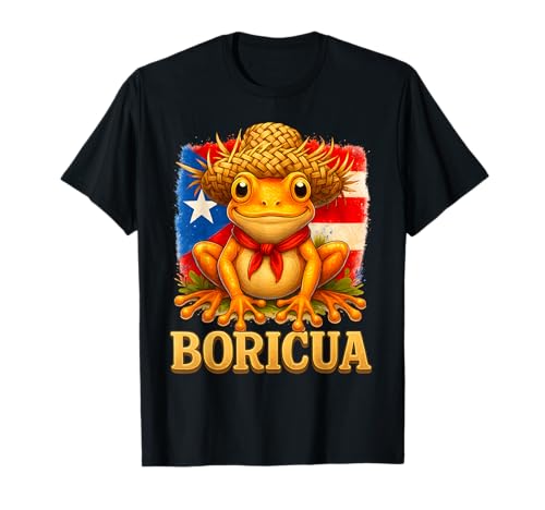 Boricua Coqui Frosch Taino Puerto Rico Puerto Rico Flagge Kinder T-Shirt von Puerto Rican Hispanic Heritage Puerto Rico Apparel