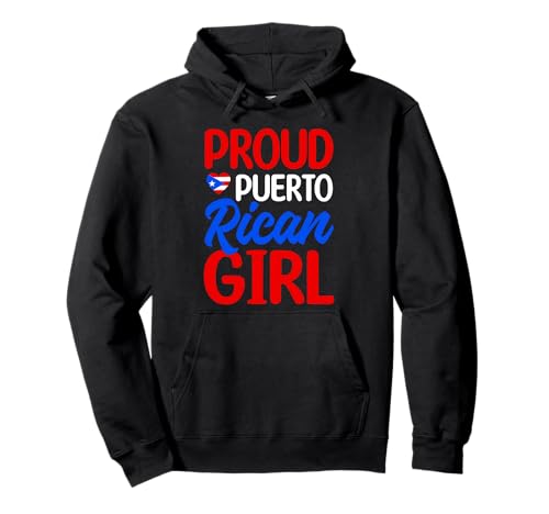 Stolzes puertoricanisches Mädchen Puerto Rico Pride Jugendflagge Pullover Hoodie von Puerto Rico Heritage Pride Collective