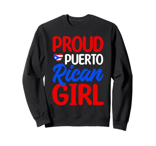 Stolzes puertoricanisches Mädchen Puerto Rico Pride Jugendflagge Sweatshirt von Puerto Rico Heritage Pride Collective