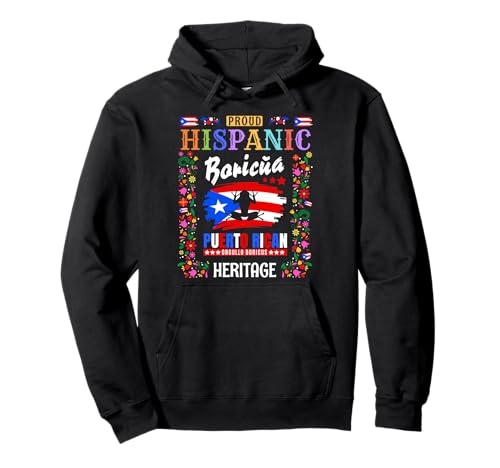 Puertoricanische Flagge, Heritage-Outfit-Idee für Kinder, Boricua-Flagge Pullover Hoodie von Puerto Rico Hispanic Heritage Ideas For Toddlers