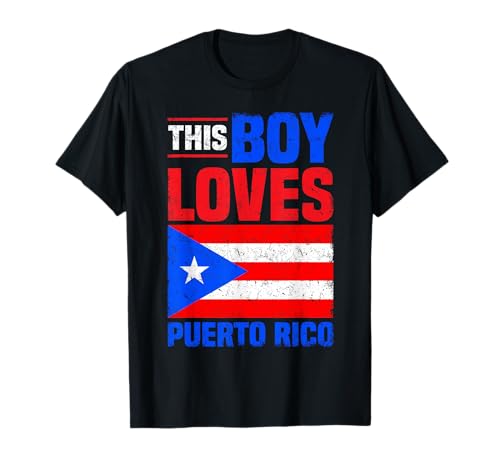 This Boy Loves Puerto Rico Flagge T-Shirt This Boy Loves Puerto Rico Flagge T-Shirt von Puerto Rico Love Flag Edition Series