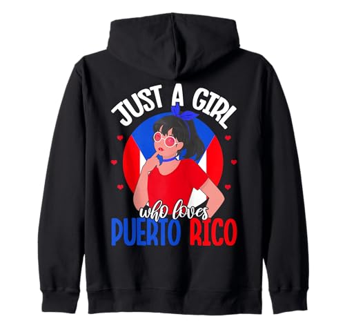 Nur EIN Mädchen, das Puerto Rico liebt Puerto Rico Pride Kapuzenjacke Nur EIN Mädchen, das Puerto Rico liebt Puerto Rico Pride Kapuzenjacke von Puerto Rico Pride Enthusiast